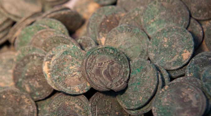 Un trésor de l&rsquo;époque romaine déterré par un blaireau en Espagne !