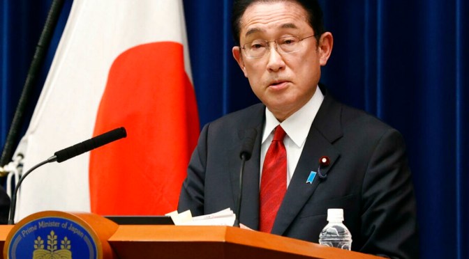 Guerre Russie-Ukraine: le Premier ministre japonais et 60 autres responsables interdit d’entrer en Russie.