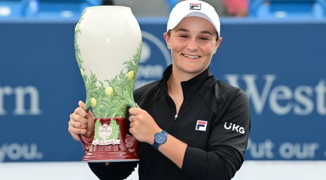 Tennis : l&rsquo;Australienne Ashleigh Barty remporte le WTA 1000 de Cincinnati.