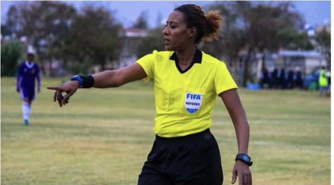 Football : Lydia Tadesse, Première femme arbitre d’une compétition masculine de la CAF.