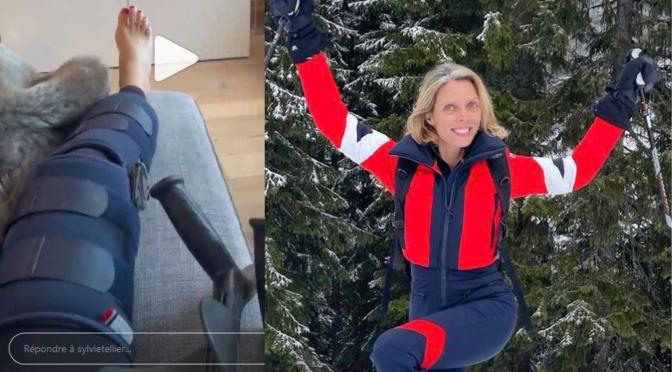 Sylvie Tellier gravement blessée après une grosse chute en ski.