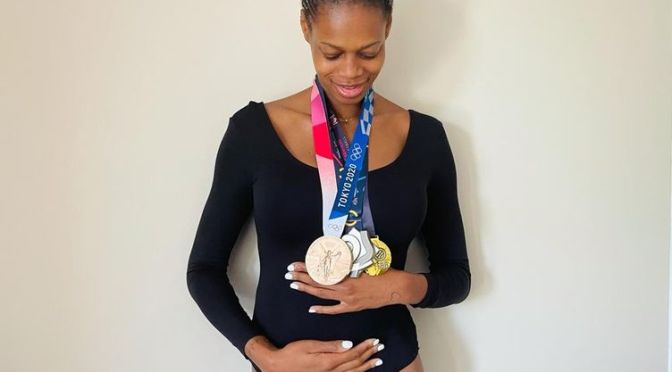 La basketteuse française Valériane Ayayi a joué les JO de Tokyo en étant enceinte !