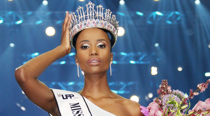 Zozibini Tunzi élue Miss Afrique du sud 2019!