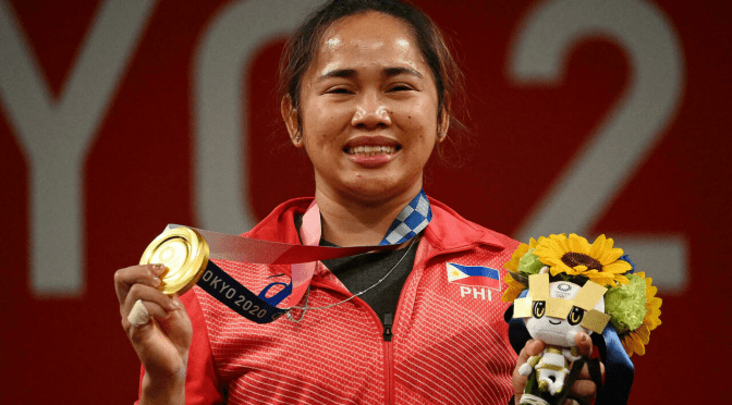 Hidilyn Diaz :  une médaille d&rsquo;or à 555.000 Euros et une maison pour la première championne olympique philippine.