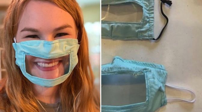 Coronavirus – États-Unis : Une jeune femme a fabriqué des masques adaptés aux sourds et malentendants.