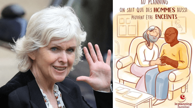 France : La ministre de l&rsquo;égalité Hommes-Femmes, Isabelle Rome, soutient le Planning familial après son affiche d’un homme enceint!