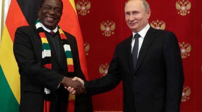 Le Zimbabwe veut renforcer sa coopération avec la Russie