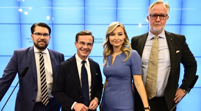 Suédé : les trois partis de droite vont former un gouvernement avec le soutien inédit de l’extrême droite!