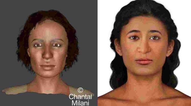 Le visage d’une momie égyptienne enceinte, appelée «mademoiselle mystérieuse », reconstituée en 3D