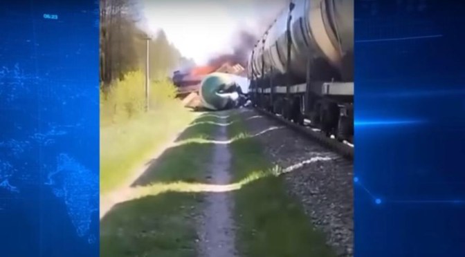 Guerre Russie-Ukraine : En Russie, un train de fret déraille à cause d&rsquo;un «engin explosif» près de l&rsquo;Ukraine