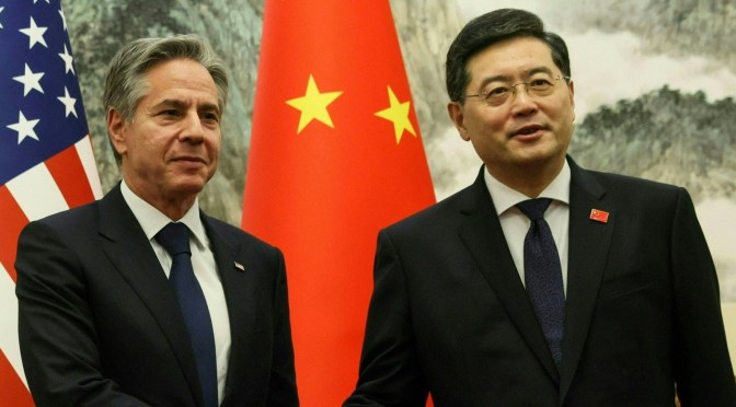 Pékin et Washington voient des progrès dan leur relation après la visite de Antony Blinken