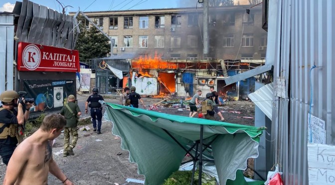 Guerre Russie-Ukraine : selon l&rsquo;enquête, le missile ayant fait 15 morts au marché de Kostiantynivka est ukrainien et non pas russe comme affirmé par Kiev