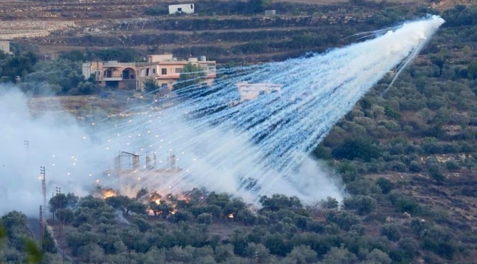L’armée israélienne accusée d’utiliser du phosphore blanc, une arme très dangereuse, au sud du Liban