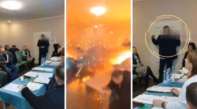 Ukraine : un élu local lance des grenades en pleine réunion municipale et fait des dizaines de blessés