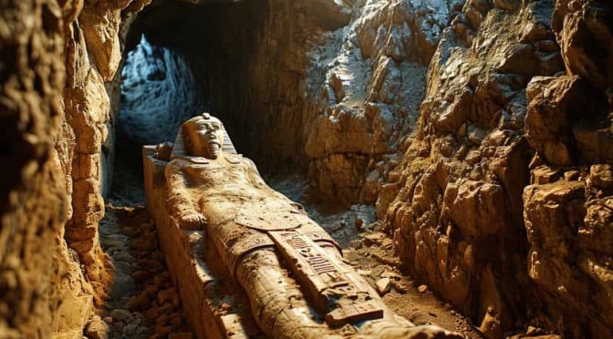 Archéologie : En Égypte, une momie ornée d&rsquo;une langue en or reposait secrètement dans un tombeau prestigieux