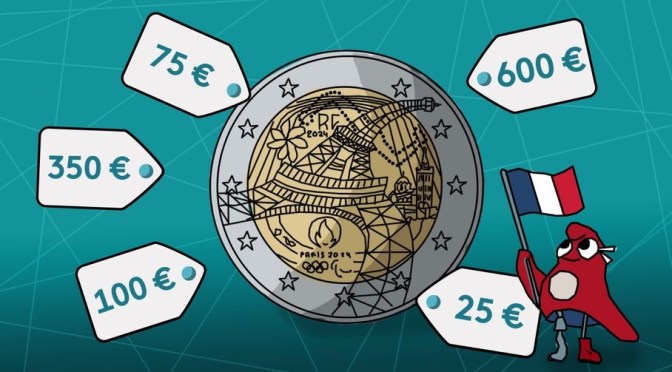 JO Paris 2024 : à peine distribuées, les pièces de 2 euros offertes aux élèves du CP au CM2 se revendent déjà à prix d&rsquo;or