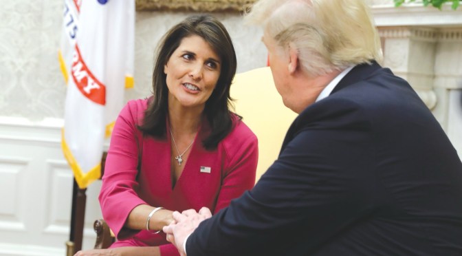 États-Unis d’Amérique : Donald Trump ne veut pas de Nikki Haley comme vice-présidente