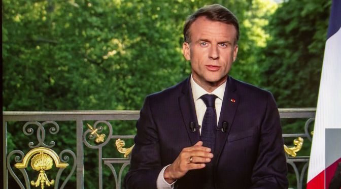 France : Macron dissout l&rsquo;Assemblée Nationale après sa phénoménale défaite aux élections européennes de ce 9 juin !