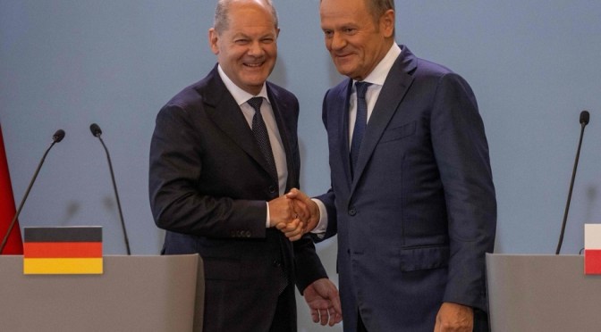 Les dirigeants de la Pologne et de l&rsquo;Allemagne se rencontrent pour apaiser les tensions et discuter de la sécurité en Europe
