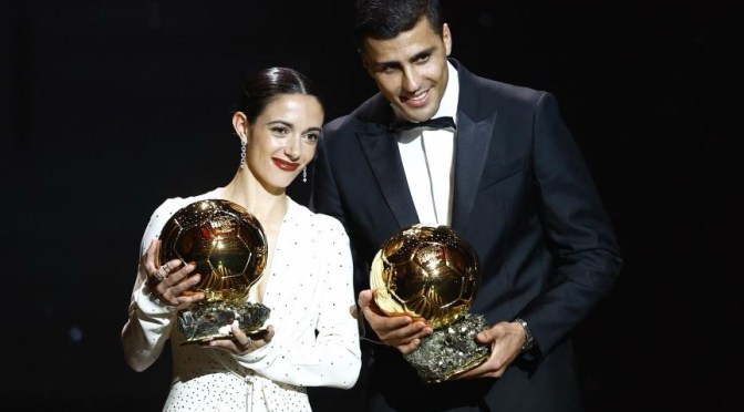 Football – Ballon d&rsquo;Or : premier sacre pour Rodri chez les hommes, doublé d&rsquo;Aitana Bonmati chez les femmes