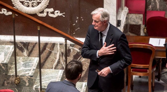 France – Gouvernement renversé : Barnier remettra sa démission à Macron ce jeudi matin