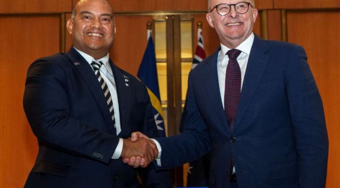 Océanie : l&rsquo;Australie et Nauru annoncent un traité de sécurité