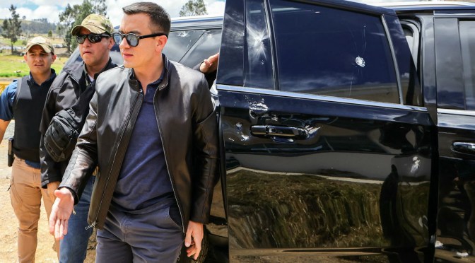 Equateur: le président indemne après une attaque visant le cortège présidentiel