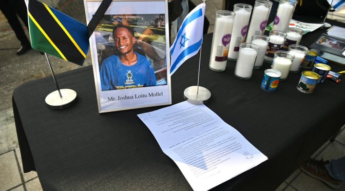 Israël restitue le corps d’un étudiant tanzanien pris en otage par le Hamas